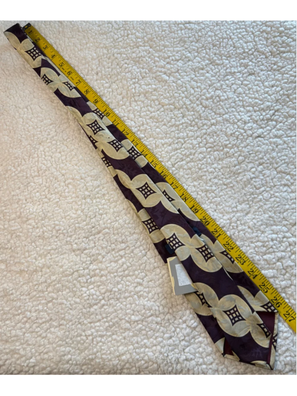 Vintage 80s Polo Ralph Lauren Hollywood Collection Silk Tie NWT Art Deco